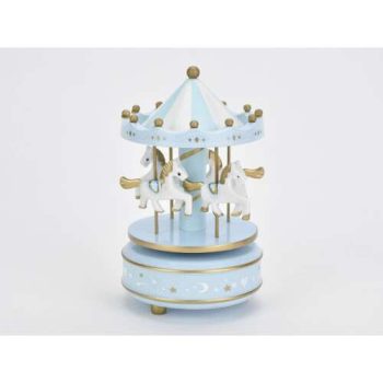 Zenélő forgó-kék körhinta