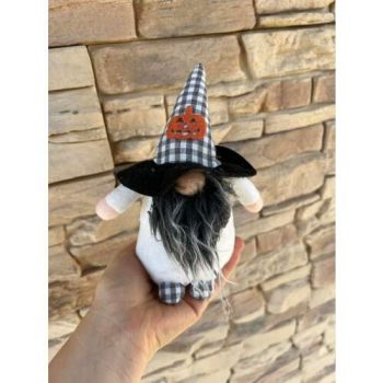 Őszi manó TÖKÖS 18 cm-fehér 