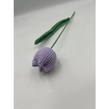 Horgolt kézműves tulipán lila