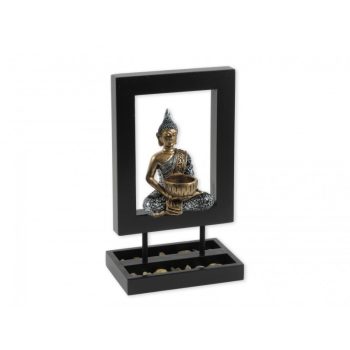 Buddha mécsestartó keretben 17x29cm