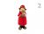 Karácsonyi Gyerek figura piros kabátban – 12 cm