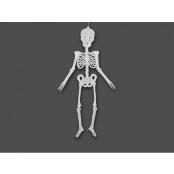 Halloween fluoreszkáló csontváz 8x34cm
