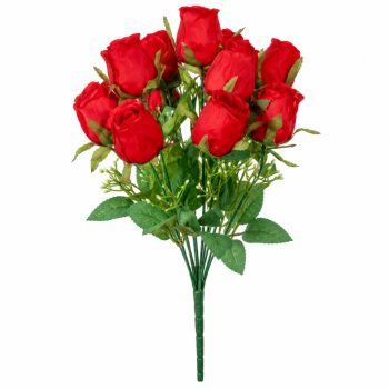 Rózsa csokor 12v. mix M44cm piros