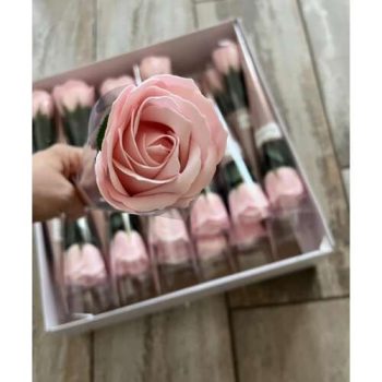  Szappanrózsa rózsaszín 32cm  nagyfejű