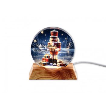  Karácsonyi világító dísz diótörő USB kábellel 9cm