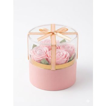   Elegáns rózsabox ajándékdobozban – választható felirattal