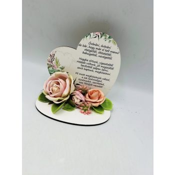   Kis talpas szív – Óvónéninek idézettel (13,2×12,8 cm)