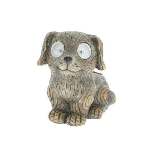 Kutya szolár, LED-es 14,5x10,5x14 cm