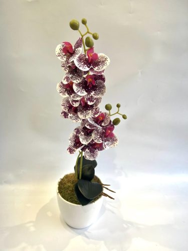 Orchidea dekor 1 szálas 2 ágú