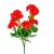 Muskátli csokor 8v. piros M – 45 cm, művirág