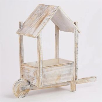 Faház keréken, rusztikus 46x14,5x46 cm