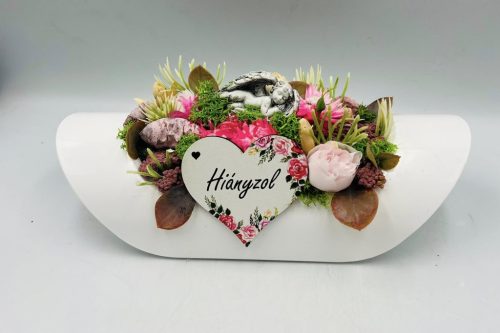 Hiányzol feliratos angyalkás temetői dísz
