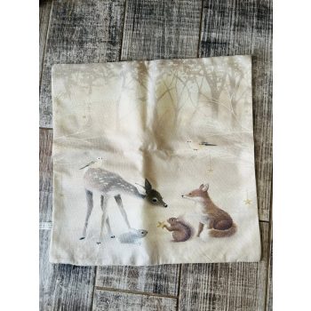 DÍSZPÁRNAHUZAT őzikés 43,5x43,5 CM 