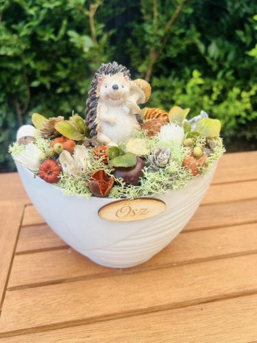 Sünis asztaldísz őszi