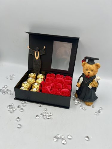 Ferrero bonbonos ballagási rózsa box