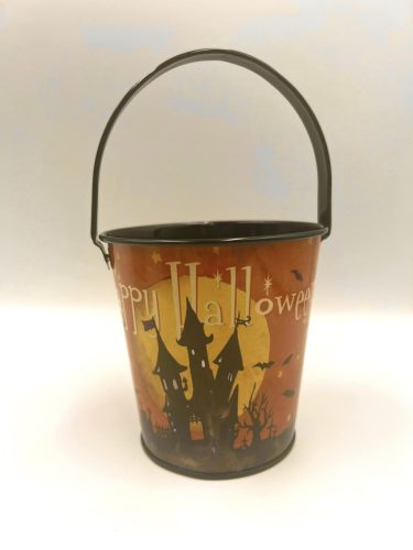 FÉMVÖDÖR HALLOWEEN/ ŐSZI  10x10,5x8 cm 