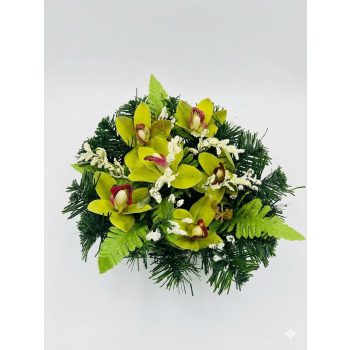 Orchideás nehezített sírtál zöld