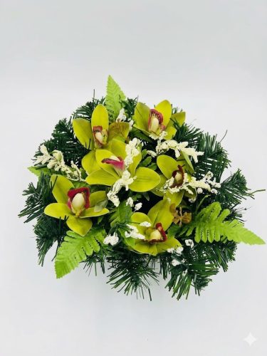 Orchideás nehezített sírtál zöld