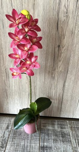 Rózsaszín orchidea dekor 1 szálas