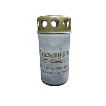 Mécses édesanyám felirattal+ idézet