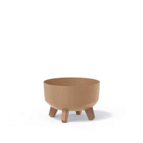 Lábas kaspó stílusos -krém színű