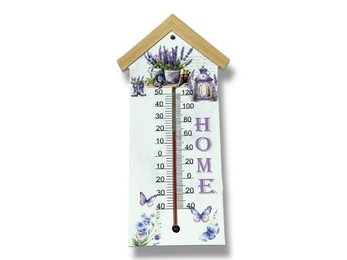 Levendula mintás hőmérő – 24,5 × 12 cm