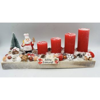 Télapós adventi 4 gyertyás