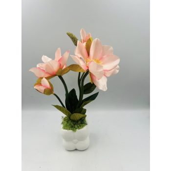   Magnólia kerámia kaspóban – Elegáns virágdekoráció bármilyen alkalomra