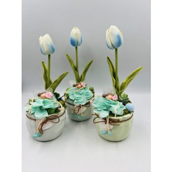 Kék figurás asztaldísz (az ár 1 db vonatkozik) 