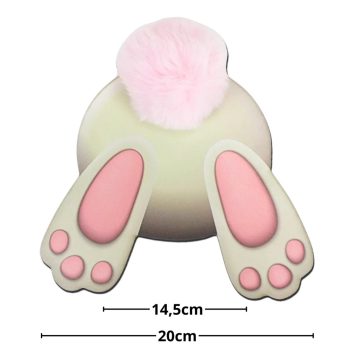 Nyuszi popi rózsaszín 20cm