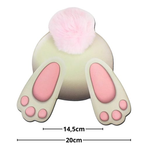 Nyuszi popi rózsaszín 20cm