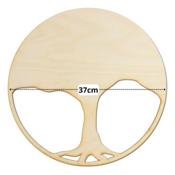 Életfa alap, Natúr fa - Dekorálható DIY fa alap 37cm - karcsú fa gyökérzettel   Életfa alap, Natúr fa - Dekorálható DIY fa alap 37cm - karcsú fa gyökérzettel