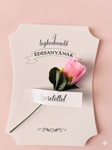  Édesanyás dekor illatos szappan rózsával