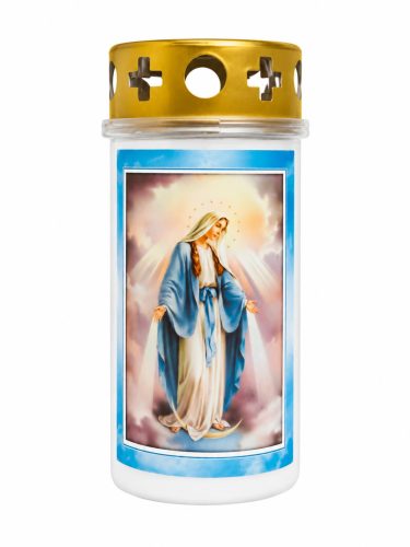 Mécses szent képekkel 24 óra műanyag, paraffin 120 g (3.)