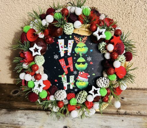 Grincses ajtódísz hohoho