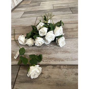 Rózsa szálas bársony élethű mű M52cm