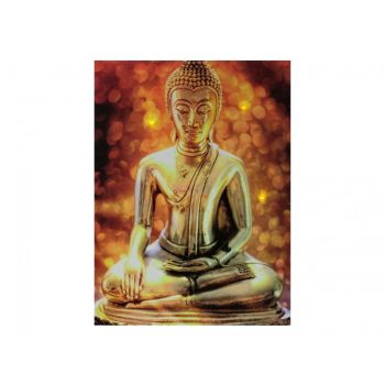  3LEDes világító falikép Buddha 30x40cm