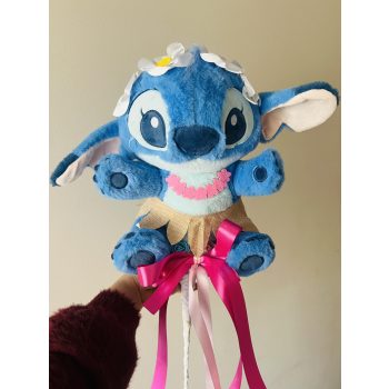   Stitch ballagási csokor nagy plüssel – „Aloha” stílus