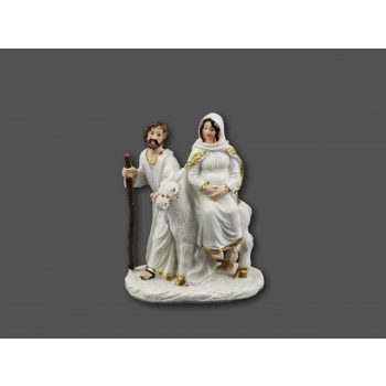 József+Mária szamáron fehér 9cm