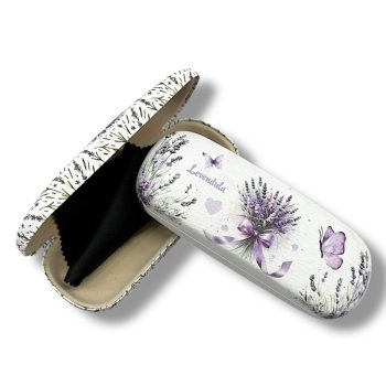 Szemüveg tartó levendula mintás