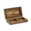 Gyűrűtartó box fából, 10 X 5,5 cm