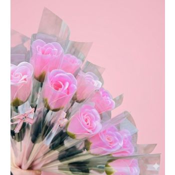    Szappanrózsa illatos  halványrózsaszín 32cm-az ár 1 db vonatkozik