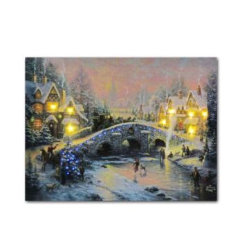 8+50 LEDes világító falikép híd 40x30cm