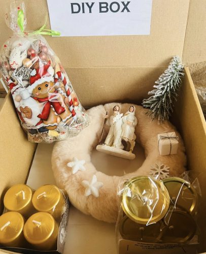 DIY Adventi Csomag – bézs szőrme alapon BETLEHEM