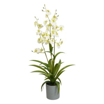   Lepkeorchidea 3 ágú, Oncidium, kaspóban 70 cm élethű művirág