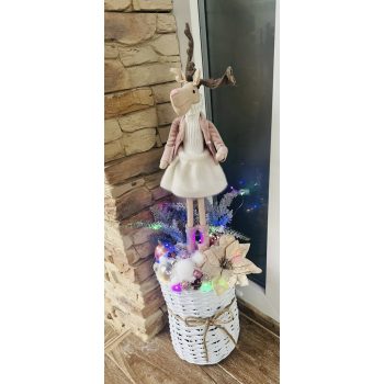   Vendégváró dekoráció kb. 70 cm – LED világítás, pasztell színek, hangulatos otthoni dekor  Fontos: Ez a vendégváró dekoráció mérete miatt nem rendelhető csomagautomatába, csak házhoz szállítással tudjuk kézbesíteni.