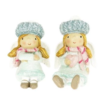   Angyal sapkában, szívvel ülő glitteres 4,2x4x6,5 cm az ár 1 db vonatkozik