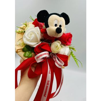 Mickey egeres ballagási csokor