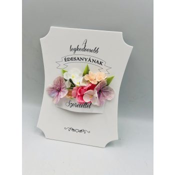 „A legkedvesebb édesanyának” virágos dísz