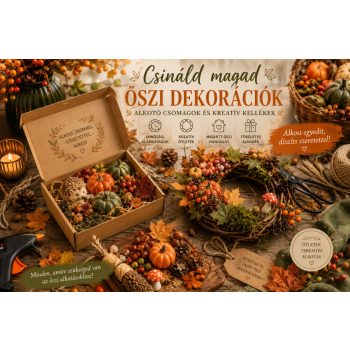 Csináld magad őszi dekoráció – Alkotó csomagok, kreatív kellékek és DIY alapanyagok